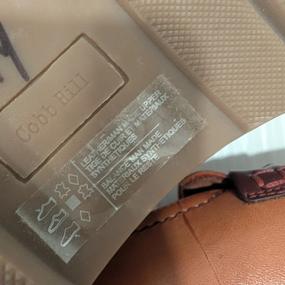 COBB HILL Janney Tan Leather Penny Loafers Women's Slip On Shoes Size 9